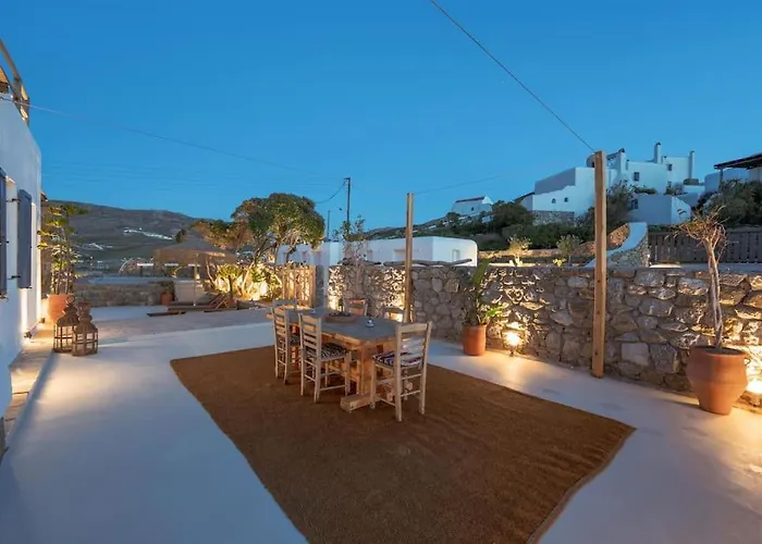 Villa Palm Luxury Maisonette With Private Outdoor Jaccuzi Ftelia (Mykonos)